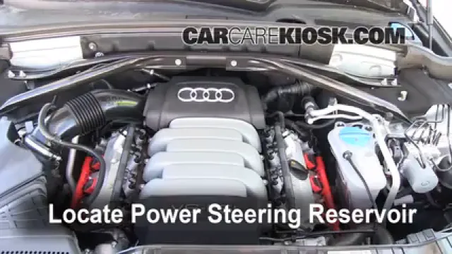 2010 Audi Q5 Premium 3.2L V6 Power Steering Fluid Check Fluid Level